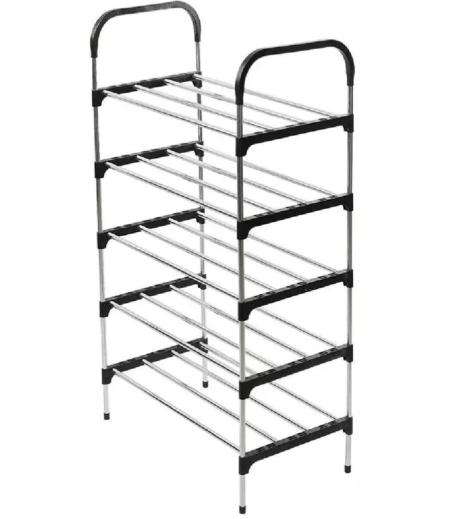 5 Layer Stainless Steel Shoe Rack Organizer
